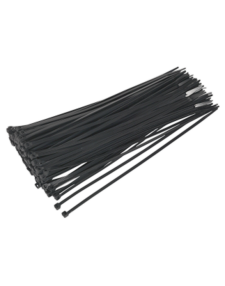 Cable Tie 300 x 4.8mm Black Pack of 100