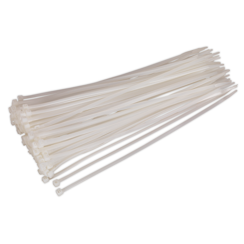 Cable Tie 300 x 4.8mm White Pack of 100