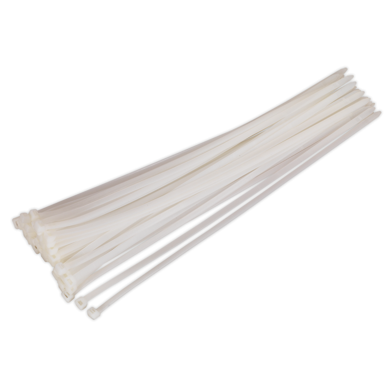 Attache-câble 450 x 7,6 mm Blanc Paquet de 50