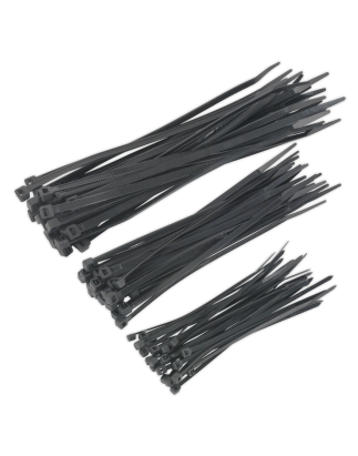 Cable Tie Assortment Black Pack of 75