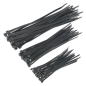 Cable Tie Assortment Black Pack of 75