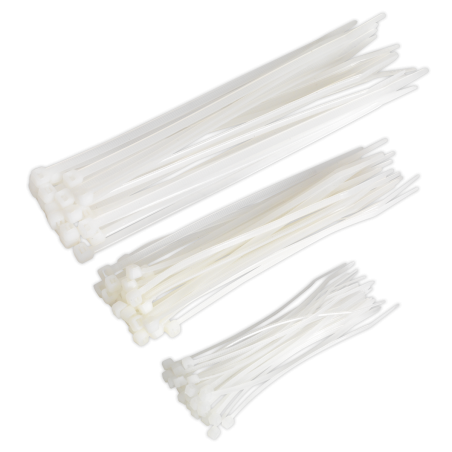 Cable Tie Assortment White Pack of 75