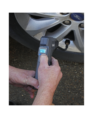 Compact Rechargeable Tyre Inflator & Power Bank with Worklight