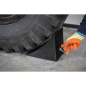 Heavy-Duty Rubber Wheel Chock - Single