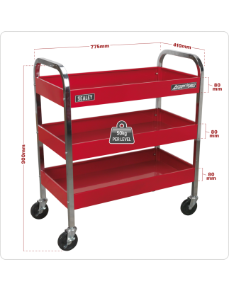 Trolley 3-Level Heavy-Duty