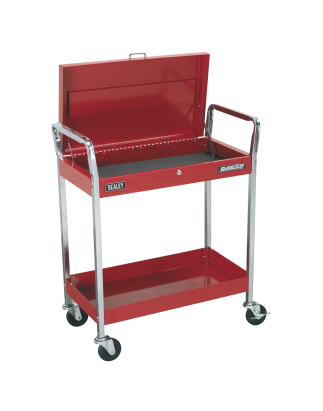 Trolley 2-Level Heavy-Duty with Lockable Top