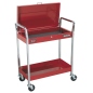 Trolley 2-Level Heavy-Duty with Lockable Top