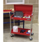 Trolley 2-Level Heavy-Duty with Lockable Top