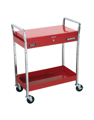 Trolley 2-Level Heavy-Duty with Lockable Top