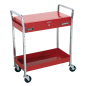 Trolley 2-Level Heavy-Duty with Lockable Top