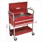 Trolley 2-Level Heavy-Duty with Lockable Top