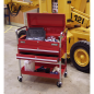 Trolley 2-Level Heavy-Duty with Lockable Top & 2 Drawers