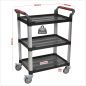 Workshop Trolley 3-Level Composite - 3 Wall