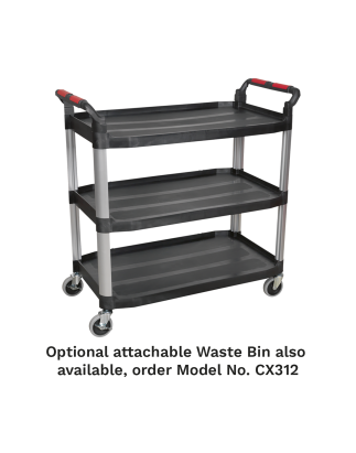 Workshop Trolley 3-Level Composite - 3 Wall