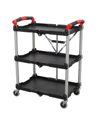 Folding Workshop Trolley 3-Level