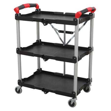 Folding Workshop Trolley 3-Level