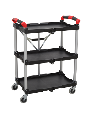 Folding Workshop Trolley 3-Level