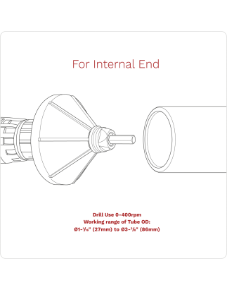 Internal & External 2-in-1 Deburring/Chamfer Tool Ø27-86mm