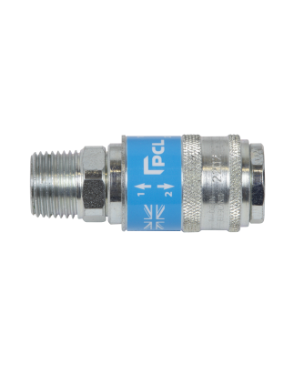 Corps de couplage de sécurité PCL Safeflow mâle 1/2"BSPT