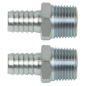 Raccord vissé PCL Mâle 1/2"BSPT - Tuyau 1/2" - Paquet de 2