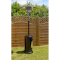 Dellonda Outdoor Garden Gas Patio Heater 13kW Commercial & Domestic Use, Black