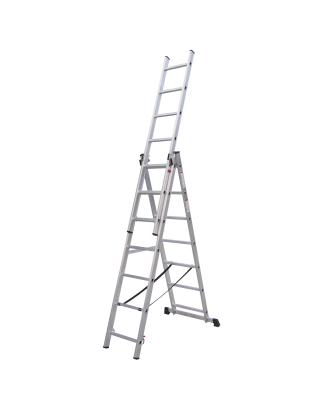 Extension Combination Ladder 3 x 7 Aluminium - BS EN 131