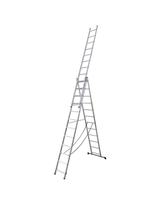 Extension Combination Ladder 3 x 12 Aluminium - BS EN 131