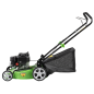 Dellonda Hand-Propelled Petrol Lawnmower Grass Cutter, 132cc 16"/40cm 4-Stroke