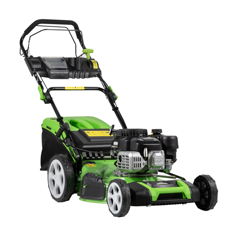 Dellonda Self-Propelled Petrol Lawnmower Grass Cutter with Height Adjustment & Grass Bag 171cc 20"/51cm 4-Stroke Engine