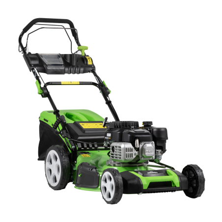 Dellonda Self-Propelled Petrol Lawnmower Grass Cutter with Height Adjustment & Grass Bag 171cc 20"/51cm 4-Stroke Engine