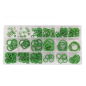 Assortiment de joints toriques en caoutchouc pour climatisation, 225 pièces, métrique