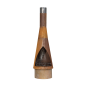 Dellonda Outdoor/Garden/Patio Conical Chiminea, Fireplace, Fire Pit, Heater, H127cm - Corten Steel