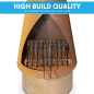 Dellonda Outdoor/Garden/Patio Conical Chiminea, Fireplace, Fire Pit, Heater, H127cm - Corten Steel