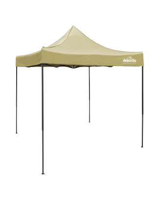 Dellonda Premium 2x2m Pop-Up Gazebo, Heavy Duty, PVC Coated, Water Resistant Fabric, Supplied with Carry Bag, Rope, Stakes & Wei