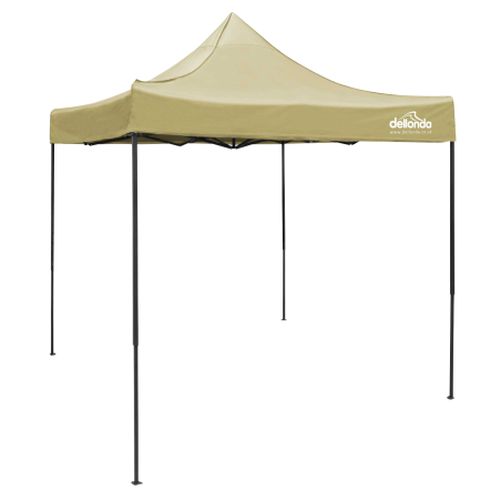 Dellonda Premium 2x2m Pop-Up Gazebo, Heavy Duty, PVC Coated, Water Resistant Fabric, Supplied with Carry Bag, Rope, Stakes & Wei