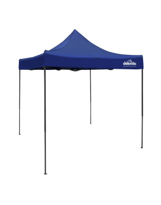 Dellonda Premium 2x2m Pop-Up Gazebo, Heavy Duty, PVC Coated, Water Resistant Fabric, Supplied with Carry Bag, Rope, Stakes & Wei