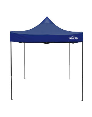 Dellonda Premium 2x2m Pop-Up Gazebo, Heavy Duty, PVC Coated, Water Resistant Fabric, Supplied with Carry Bag, Rope, Stakes & Wei