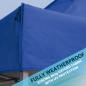 Dellonda Premium 2x2m Pop-Up Gazebo, Heavy Duty, PVC Coated, Water Resistant Fabric, Supplied with Carry Bag, Rope, Stakes & Wei