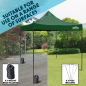 Dellonda Premium 2x2m Pop-Up Gazebo, Heavy Duty, PVC Coated, Water Resistant Fabric, Supplied with Carry Bag, Rope, Stakes & Wei