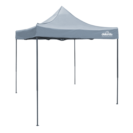 Dellonda Premium 2x2m Pop-Up Gazebo, Heavy Duty, PVC Coated, Water Resistant Fabric, Supplied with Carry Bag, Rope, Stakes & Wei