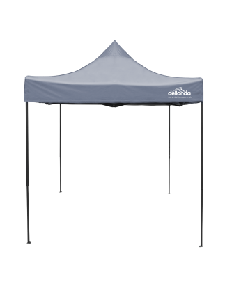 Tonnelle escamotable Dellonda Premium 2 x 2 m, robuste, revêtement PVC, tissu résistant à l'eau, fourni avec sac de transport, c