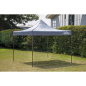 Dellonda Premium 2x2m Pop-Up Gazebo, Heavy Duty, PVC Coated, Water Resistant Fabric, Supplied with Carry Bag, Rope, Stakes & Wei