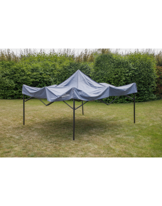 Dellonda Premium 2x2m Pop-Up Gazebo, Heavy Duty, PVC Coated, Water Resistant Fabric, Supplied with Carry Bag, Rope, Stakes & Wei