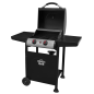 Dellonda 2 Burner Gas BBQ Grill with Ignition & Thermometer - Black/Stainless Steel