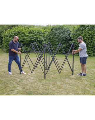 Dellonda Premium 3 x 3m Pop-Up Gazebo, PVC Coated, Water Resistant Fabric, Supplied with Carry Bag, Rope, Stakes & Weight Bags -