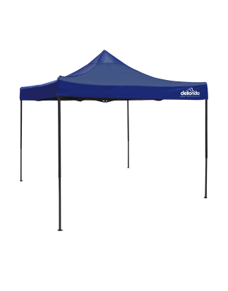 Dellonda Premium 3 x 3m Pop-Up Gazebo, PVC Coated, Water Resistant Fabric, Supplied with Carry Bag, Rope, Stakes & Weight Bags -