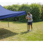 Dellonda Premium 3 x 3m Pop-Up Gazebo, PVC Coated, Water Resistant Fabric, Supplied with Carry Bag, Rope, Stakes & Weight Bags -