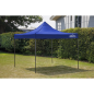 Dellonda Premium 3 x 3m Pop-Up Gazebo, PVC Coated, Water Resistant Fabric, Supplied with Carry Bag, Rope, Stakes & Weight Bags -