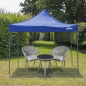 Dellonda Premium 3 x 3m Pop-Up Gazebo, PVC Coated, Water Resistant Fabric, Supplied with Carry Bag, Rope, Stakes & Weight Bags -