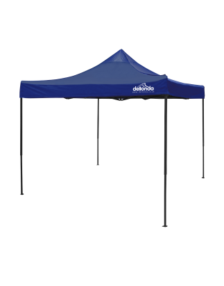 Dellonda Premium 3 x 3m Pop-Up Gazebo, PVC Coated, Water Resistant Fabric, Supplied with Carry Bag, Rope, Stakes & Weight Bags -